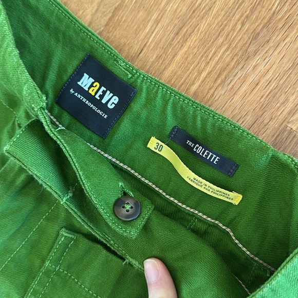 Maeve The Colette Green Pants, size 30 NWOT - Picture 2 of 6
